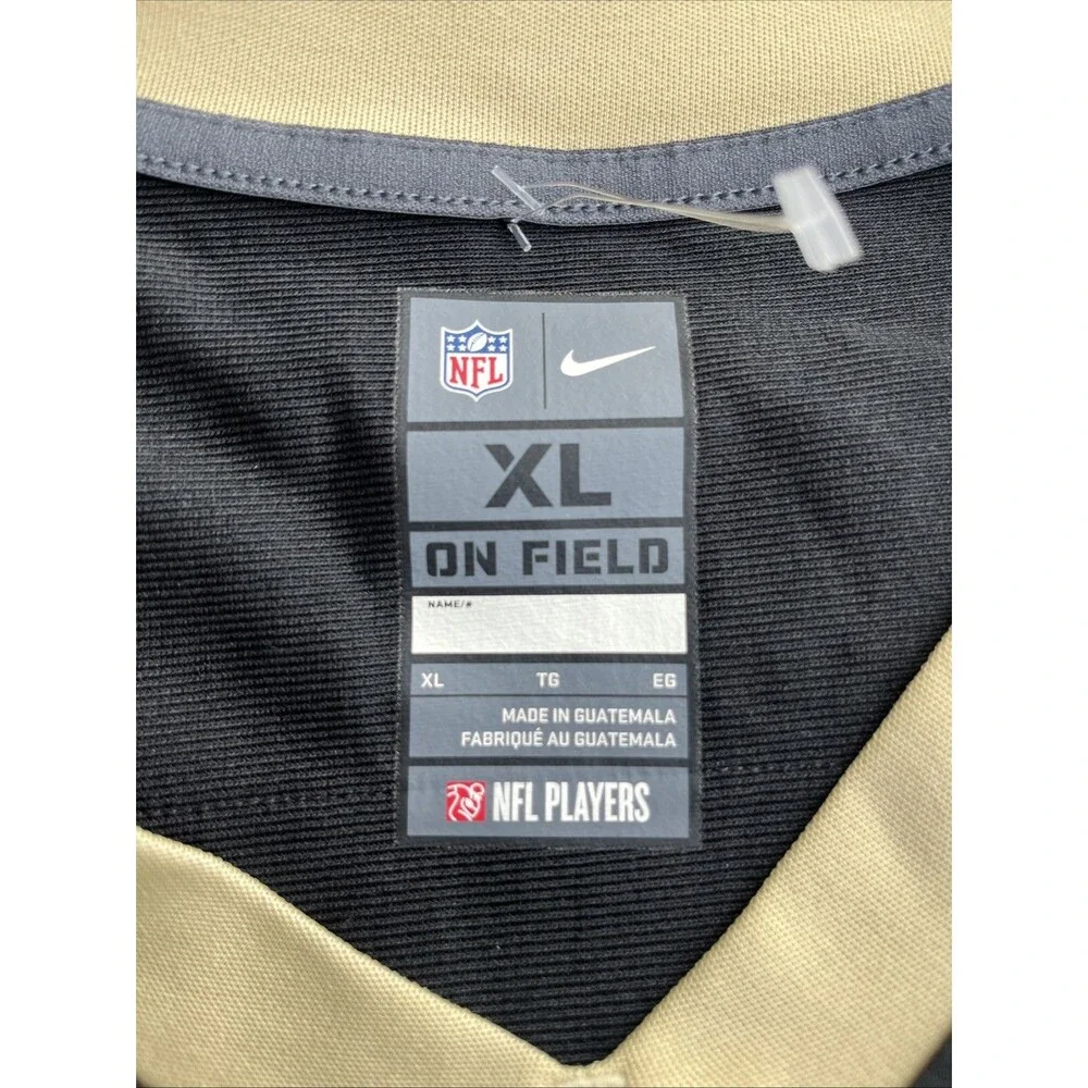 NEW ORLEANS SAINTS Alvin Kamara #41 Black Football Jersey XL Signature Embroider - Picture 7 of 11